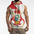 Custom Peru Football Sleeveless Zip Hoodie Vamos La Bicolor - Wonder Print Shop
