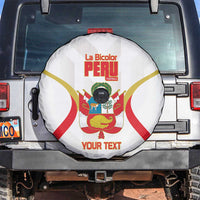 Custom Peru Football Spare Tire Cover Vamos La Bicolor - Wonder Print Shop