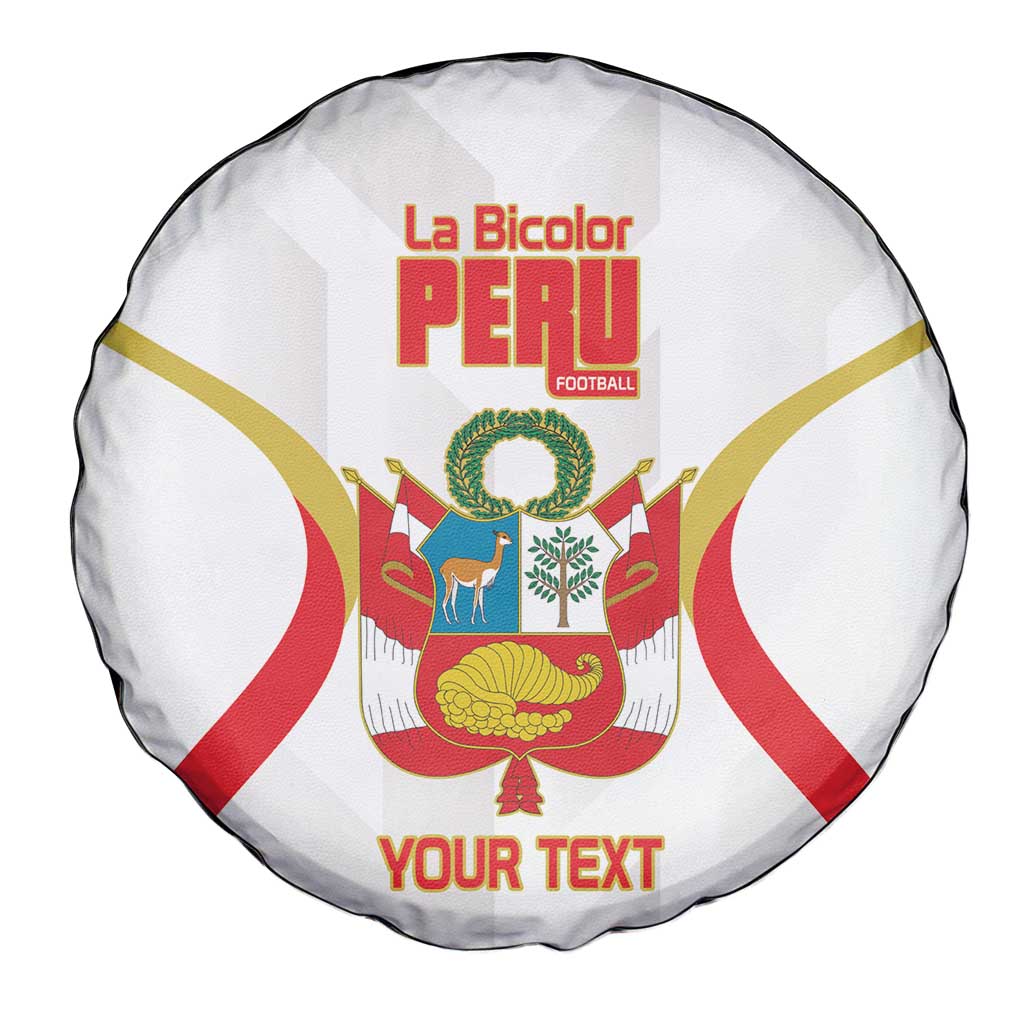 Custom Peru Football Spare Tire Cover Vamos La Bicolor - Wonder Print Shop