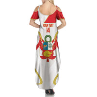 Custom Peru Football Summer Maxi Dress Vamos La Bicolor - Wonder Print Shop