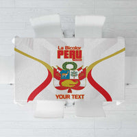Custom Peru Football Tablecloth Vamos La Bicolor - Wonder Print Shop