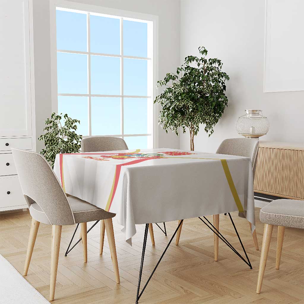 Custom Peru Football Tablecloth Vamos La Bicolor - Wonder Print Shop