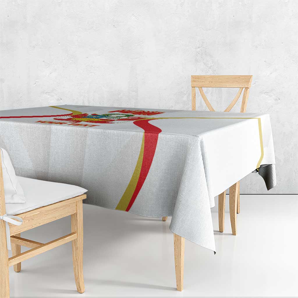 Custom Peru Football Tablecloth Vamos La Bicolor - Wonder Print Shop