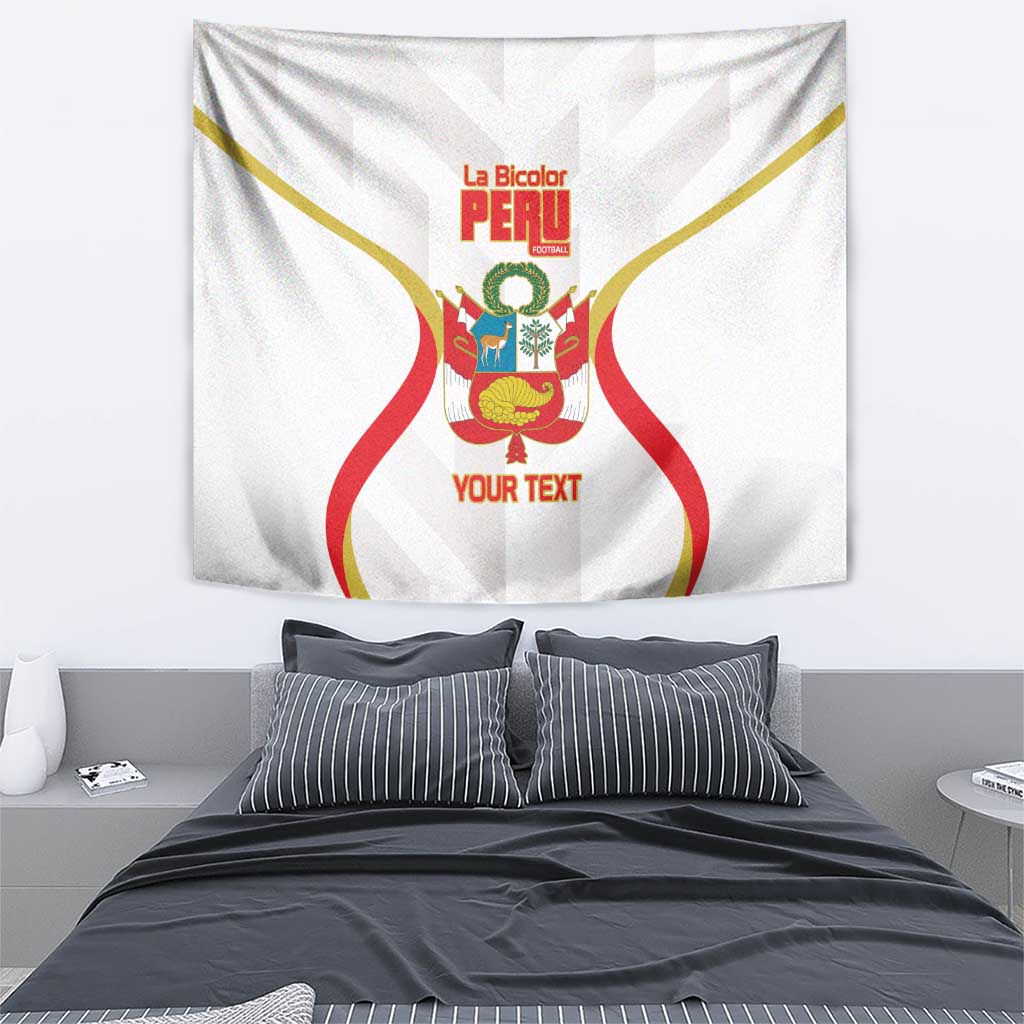 Custom Peru Football Tapestry Vamos La Bicolor - Wonder Print Shop