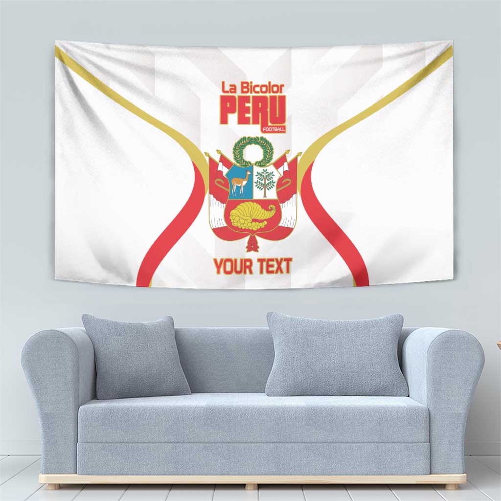Custom Peru Football Tapestry Vamos La Bicolor - Wonder Print Shop