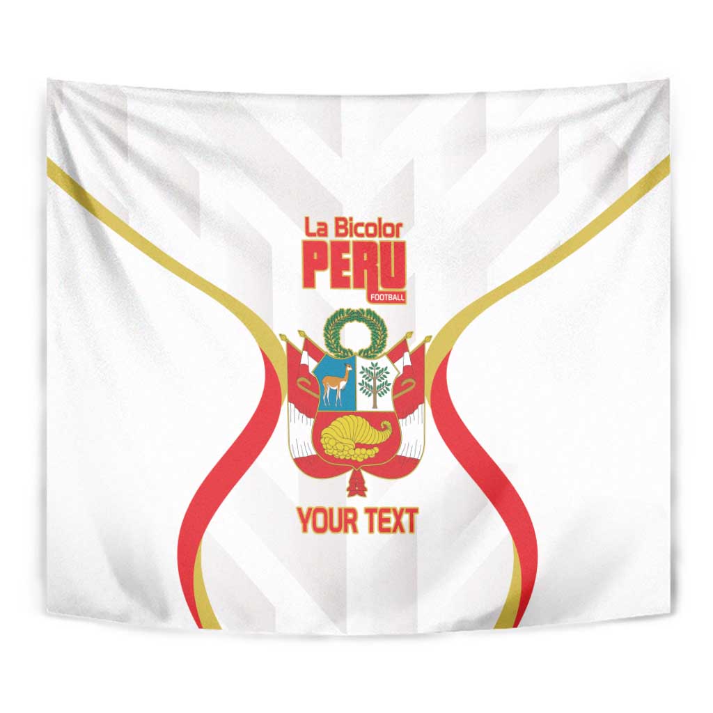Custom Peru Football Tapestry Vamos La Bicolor - Wonder Print Shop