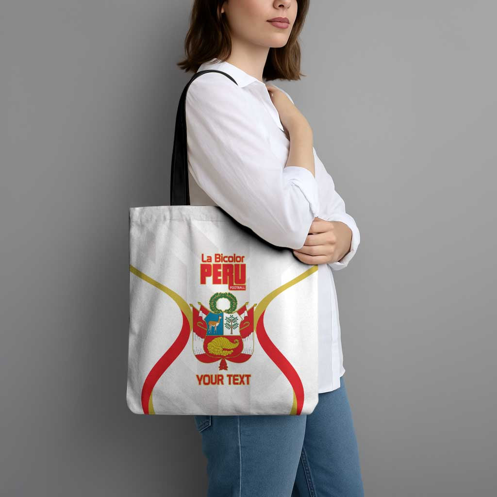 Custom Peru Football Tote Bag Vamos La Bicolor - Wonder Print Shop