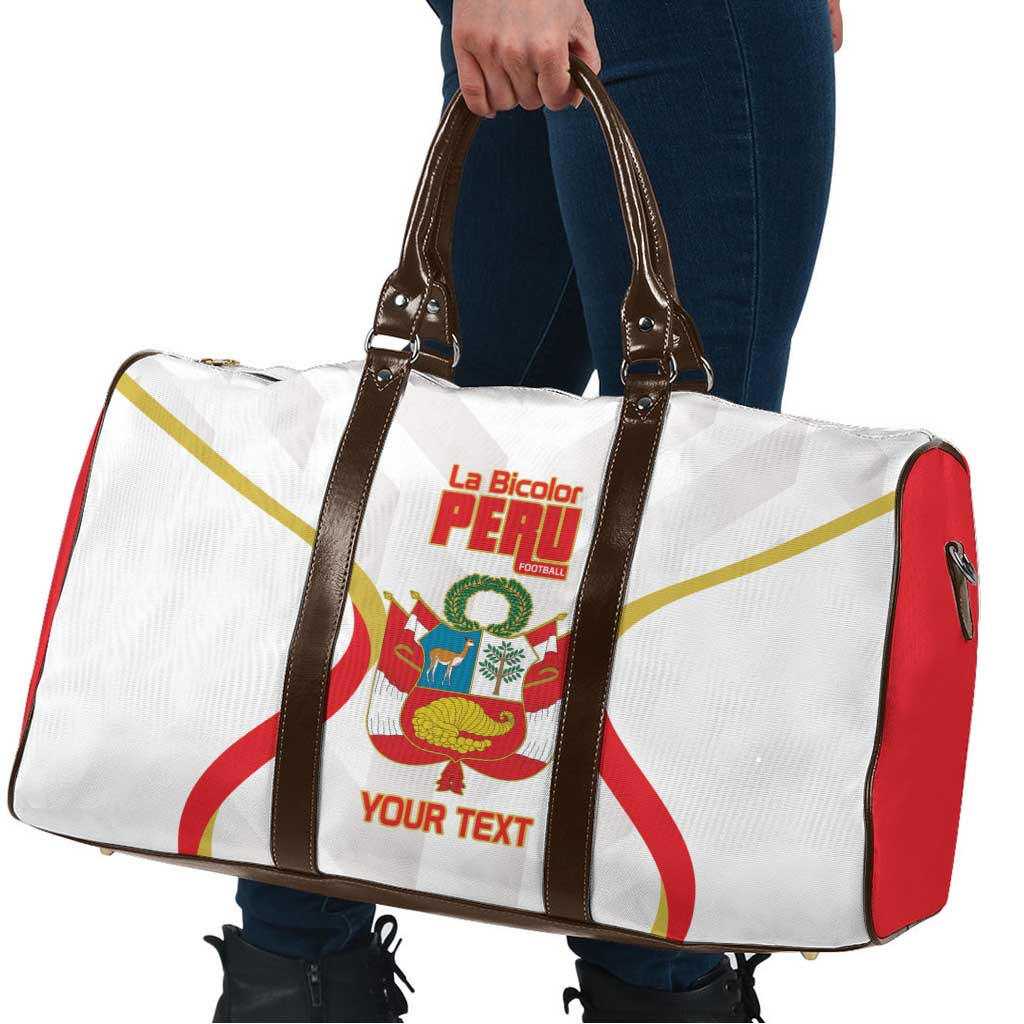 Custom Peru Football Travel Bag Vamos La Bicolor - Wonder Print Shop