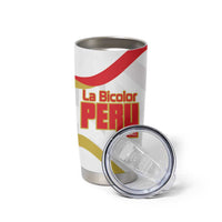 Custom Peru Football Tumbler Cup Vamos La Bicolor - Wonder Print Shop