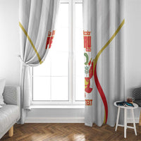 Custom Peru Football Window Curtain Vamos La Bicolor - Wonder Print Shop