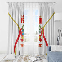 Custom Peru Football Window Curtain Vamos La Bicolor - Wonder Print Shop