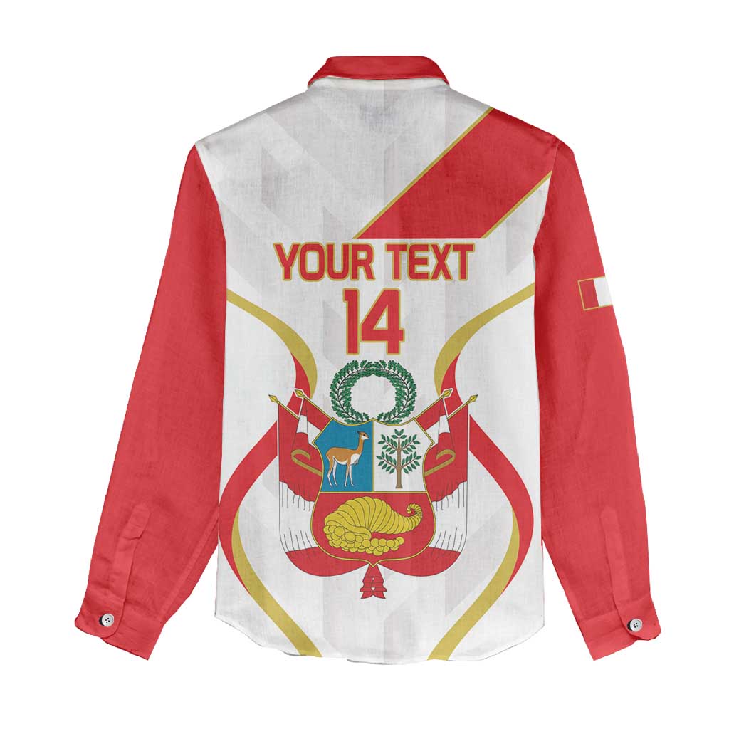 Custom Peru Football Women Casual Shirt Vamos La Bicolor - Wonder Print Shop