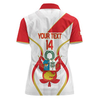 Custom Peru Football Women Polo Shirt Vamos La Bicolor - Wonder Print Shop