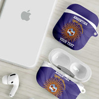 Custom Argentina Football AirPods Case Vamos La Albiceleste Purple Version - Wonder Print Shop