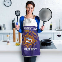 Custom Argentina Football Apron Vamos La Albiceleste Purple Version - Wonder Print Shop