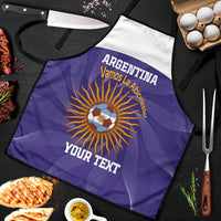 Custom Argentina Football Apron Vamos La Albiceleste Purple Version - Wonder Print Shop