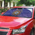 Custom Argentina Football Auto Sun Shade Vamos La Albiceleste Purple Version - Wonder Print Shop