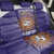 Custom Argentina Football Back Car Seat Cover Vamos La Albiceleste Purple Version - Wonder Print Shop