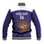 Custom Argentina Football Baseball Jacket Vamos La Albiceleste Purple Version - Wonder Print Shop
