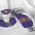Custom Argentina Football Bathroom Set Vamos La Albiceleste Purple Version - Wonder Print Shop