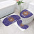 Custom Argentina Football Bathroom Set Vamos La Albiceleste Purple Version - Wonder Print Shop