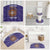 Custom Argentina Football Bathroom Set Vamos La Albiceleste Purple Version - Wonder Print Shop