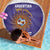 Custom Argentina Football Beach Blanket Vamos La Albiceleste Purple Version - Wonder Print Shop