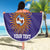 Custom Argentina Football Beach Blanket Vamos La Albiceleste Purple Version - Wonder Print Shop