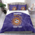 Custom Argentina Football Bedding Set Vamos La Albiceleste Purple Version - Wonder Print Shop