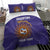 Custom Argentina Football Bedding Set Vamos La Albiceleste Purple Version - Wonder Print Shop