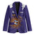 Custom Argentina Football Blazer Vamos La Albiceleste Purple Version - Wonder Print Shop