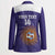 Custom Argentina Football Blazer Vamos La Albiceleste Purple Version - Wonder Print Shop