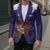 Custom Argentina Football Blazer Vamos La Albiceleste Purple Version - Wonder Print Shop