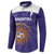 Custom Argentina Football Button Sweatshirt Vamos La Albiceleste Purple Version - Wonder Print Shop