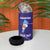 Custom Argentina Football 4 in 1 Can Cooler Tumbler Vamos La Albiceleste Purple Version - Wonder Print Shop