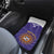 Custom Argentina Football Car Mats Vamos La Albiceleste Purple Version - Wonder Print Shop