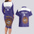Custom Argentina Football Couples Matching Long Sleeve Bodycon Dress and Hawaiian Shirt Vamos La Albiceleste Purple Version - Wonder Print Shop