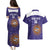 Custom Argentina Football Couples Matching Puletasi and Hawaiian Shirt Vamos La Albiceleste Purple Version - Wonder Print Shop