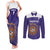 Custom Argentina Football Couples Matching Tank Maxi Dress and Long Sleeve Button Shirt Vamos La Albiceleste Purple Version - Wonder Print Shop