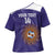 Custom Argentina Football Cross Shoulder Shirt Vamos La Albiceleste Purple Version - Wonder Print Shop