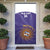 Custom Argentina Football Door Cover Vamos La Albiceleste Purple Version - Wonder Print Shop