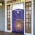 Custom Argentina Football Door Cover Vamos La Albiceleste Purple Version - Wonder Print Shop
