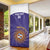 Custom Argentina Football Door Cover Vamos La Albiceleste Purple Version - Wonder Print Shop