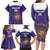 Custom Argentina Football Family Matching Long Sleeve Bodycon Dress and Hawaiian Shirt Vamos La Albiceleste Purple Version - Wonder Print Shop
