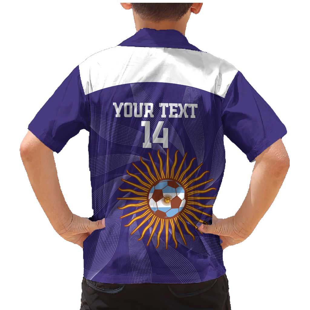 Custom Argentina Football Family Matching Mermaid Dress and Hawaiian Shirt Vamos La Albiceleste Purple Version - Wonder Print Shop