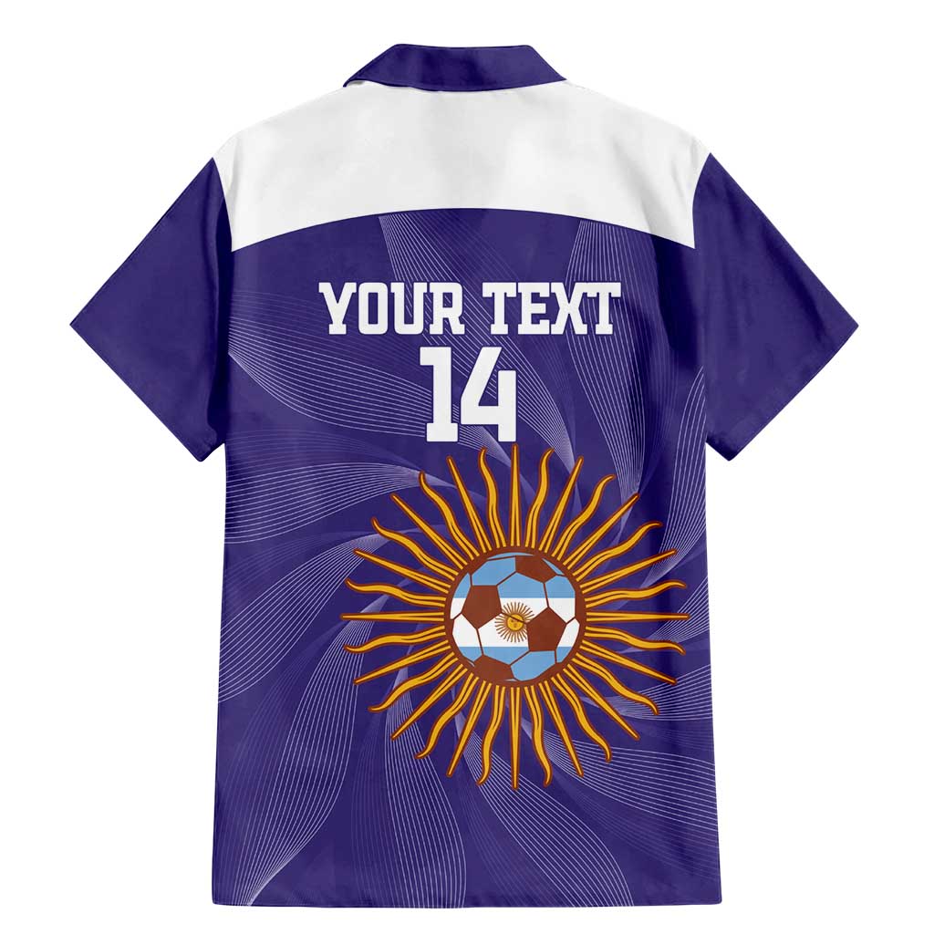 Custom Argentina Football Family Matching Mermaid Dress and Hawaiian Shirt Vamos La Albiceleste Purple Version - Wonder Print Shop