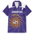 Custom Argentina Football Family Matching Off The Shoulder Long Sleeve Dress and Hawaiian Shirt Vamos La Albiceleste Purple Version - Wonder Print Shop