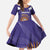 Custom Argentina Football Family Matching Off Shoulder Maxi Dress and Hawaiian Shirt Vamos La Albiceleste Purple Version - Wonder Print Shop
