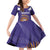 Custom Argentina Football Family Matching Off Shoulder Short Dress and Hawaiian Shirt Vamos La Albiceleste Purple Version - Wonder Print Shop