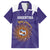 Custom Argentina Football Family Matching Short Sleeve Bodycon Dress and Hawaiian Shirt Vamos La Albiceleste Purple Version - Wonder Print Shop